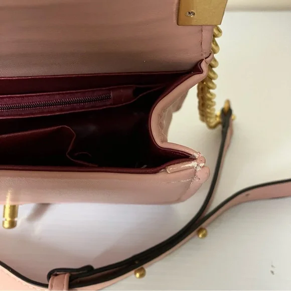 Chanel Small Gold Enchained Quilted Boy Flap Bag in Pink - Picture 15 of 15